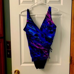 One piece slimming swimsuit